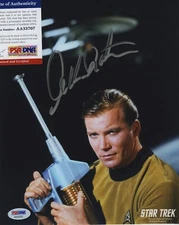 WILLIAM SHATNER STAR TREK SIGNED AUTOGRAPHED COLOR 8X10 PHOTO PSA DNA AA33707