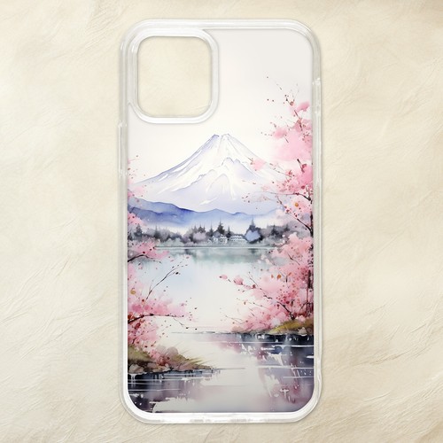 Japanese Style Art Geisha Sakura Blossom Japan Fuji Phone Case Samsung Galaxy - Picture 2 of 4