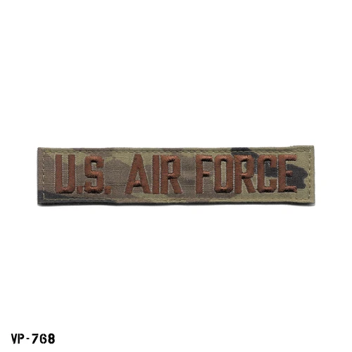 USAF OCP Multicam U.S. AIR FORCE Tape ~ Hook Back Uniform Patch ~ Vanguard ~ NEW