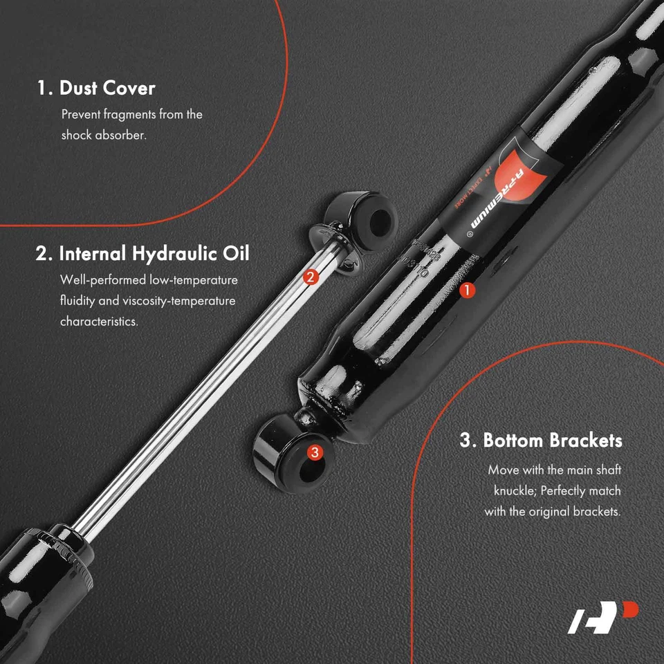 Amortiguador de dirección delantera para Chevrolet Silverado 2500 HD GMC Sierra 3500 HD 11-15 Foto 3 de 4