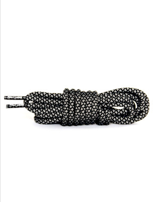 FULLY LACED ROPE SHOE LACES REPLACEMENT FOR ADIDAS YEEZY PIRATE BLACK SHOELACES | eBay