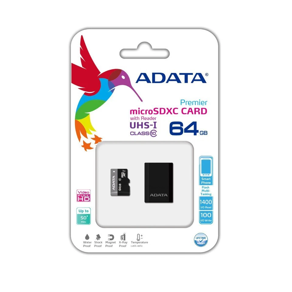 SIX (6) of ADATA Premier 16GB microSD Memory Card C10 UHS-I NEW with PACKAGE - Image 2 of 3