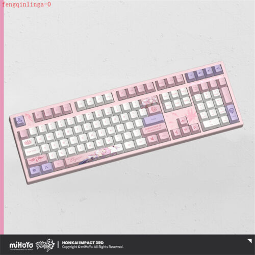 Honkai Impact 3 Official Elysia Mechanical Keyboard DIY RGB Colorful Backlight - Picture 3 of 19