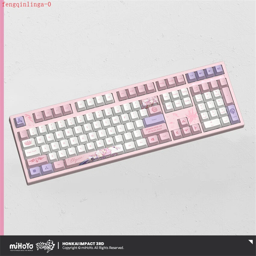 Honkai Impact 3 Official Elysia Mechanical Keyboard DIY RGB Colorful Backlight - Image 3 of 4