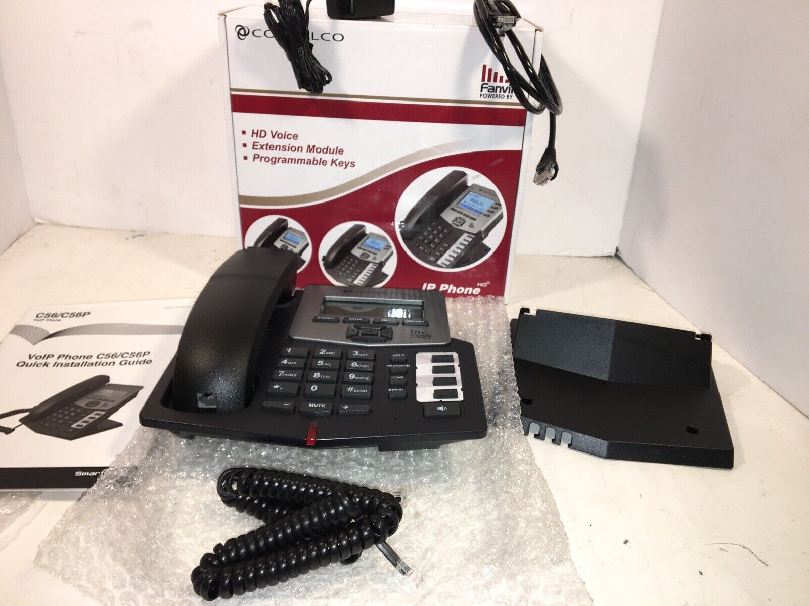 Cortelco IP Phone with HD Voice Business Telephone Model ITT-C56P - NEW