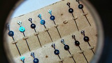 Elgin 16S, Sub Second Hand, 8.64mm length from hole Blue, 12.2mm total length