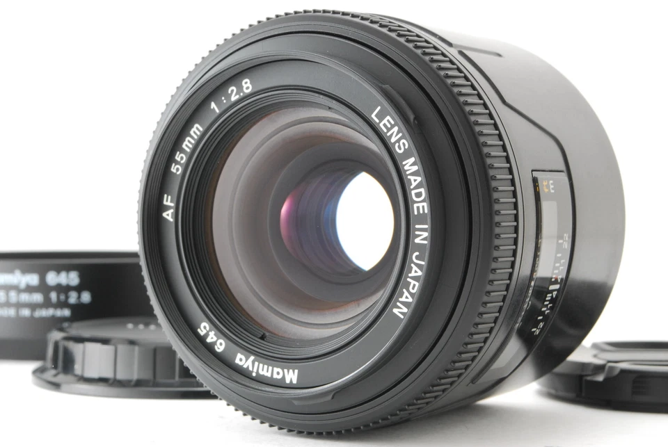 [C Normal] Mamiya 645 AF 55mm f/2.8 Lens for 645AF w/Box, Hood From JAPAN 9686 - Image 4 of 4