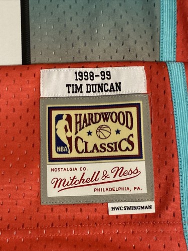 San Antonio Spurs Jersey Mitchell & Ness 98 Tim Duncan Swingman Fadeaway Small - Picture 5 of 9