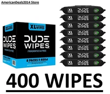 DUDE Wipes, Flushable Wipes, Extra Large and Fragrance-Free Wipes (400 ct.)