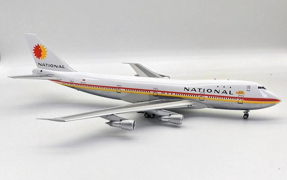 Modelo de jet 1/200 diecast a bordo IF741NA0923P National Airlines 747-100 N77773 Foto 2 de 4
