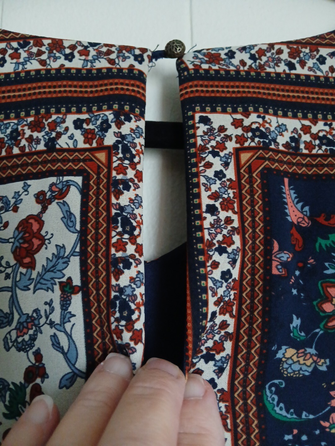 Lulus Wms Long Sleeve Patchwork Boho Midi Dress S… - image 7