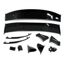 1/10 Racing Car RC Body Shell Cover Touring Rear Wing Set Spoiler Black