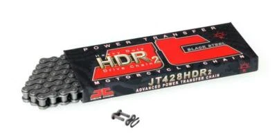 JT HDR2 Heavy Duty Motorcycle Drive Chain 428 Pitch with split link