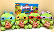 Complete Set Snackles 2025 Teenage Mutant Ninja Turtles Holding Pizza ￼