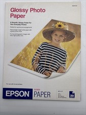 Epson Glossy 8.5x11 Photo Paper 20 Sheets SO41141 FREE SHIPPING