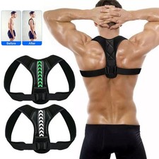 Corrector De Postura Ajustable Soporte Fajas Para La Espalda Para Mujer Hombres