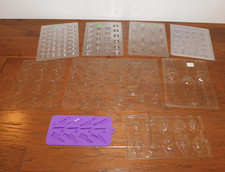 LOT 21 Plastic Candy Mold Assorted Chocolate Isomalt Fondant CK Wilton