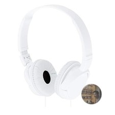 Sony MDR-ZX110 White Foldable Closed-Back Headphones 30mm Driver New