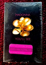 MADONNA YOU'LL SEE CASSETTE SINGLE SEALED TAPE PROMO HYPE STICKER Take A Bow LP