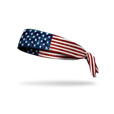 Junk Brands Pro Sport Honor Americana Collection Flex Tie Headband, Red/White...