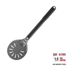 Pizza Turning Peel 6 Inch Round Anodized Aluminum 6" pizza turning peel Gray