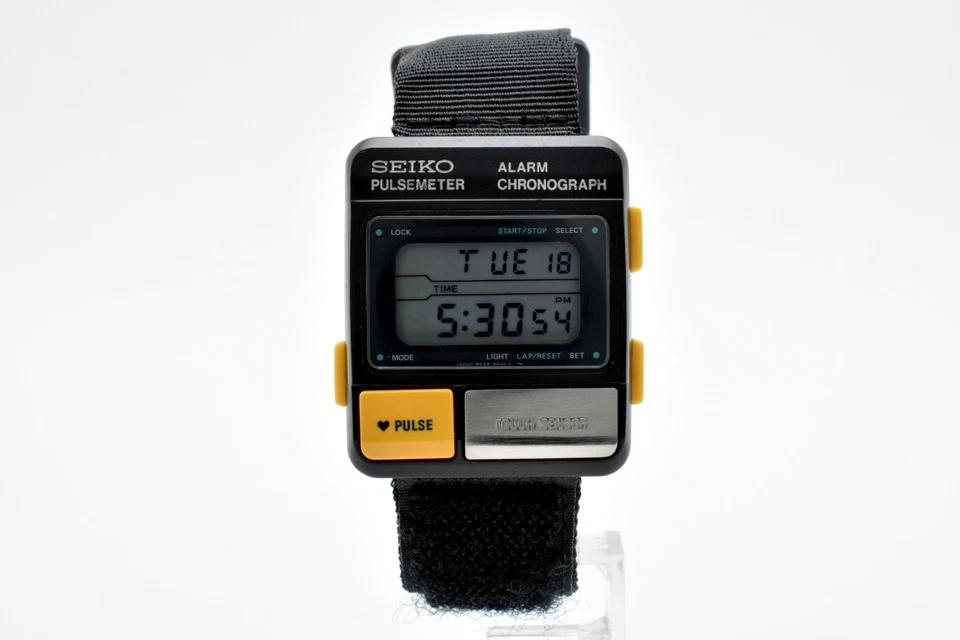 ▶️【Exc+5】 Reloj Digital Cuarzo Vintage SEIKO PULSE METER S229-5001 de JAPÓN Foto 4 de 4