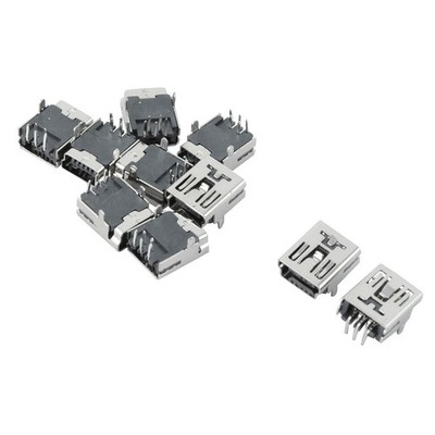 Haushalt Büro PC Computer MINI USB 5P B Typ Female Steckverbinder 10 Stk