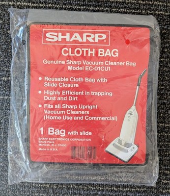 Genuine SHARP Vacuum Cleaner Reusable Cloth Bag - Model: EC-01CU1