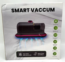 MHM Red Cordless UV Handheld Effectively Clean Mattress Bed Smart Vacuum
