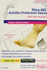 Complete Medical Achilles Heel Protection Sleeve L XL Gel Foot Support Brace