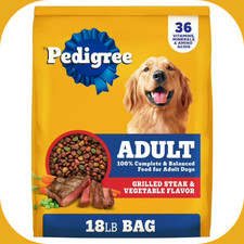 Pedigree Complete Nutrition Adult Dry Dog Food, Grilled Steak  Vegetable Flavor