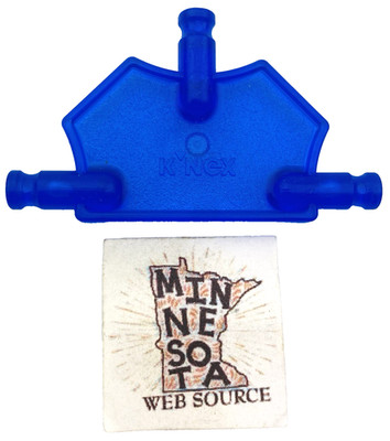 (25) K NEX Mini Translucent Blue Triangle Panels   USED OEM   Standard
