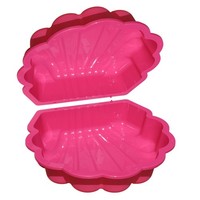 Sand & Wasser Wassermuschel 2-Tlg Sandkasten Sandmuschel Planschbecken Pink Rosa