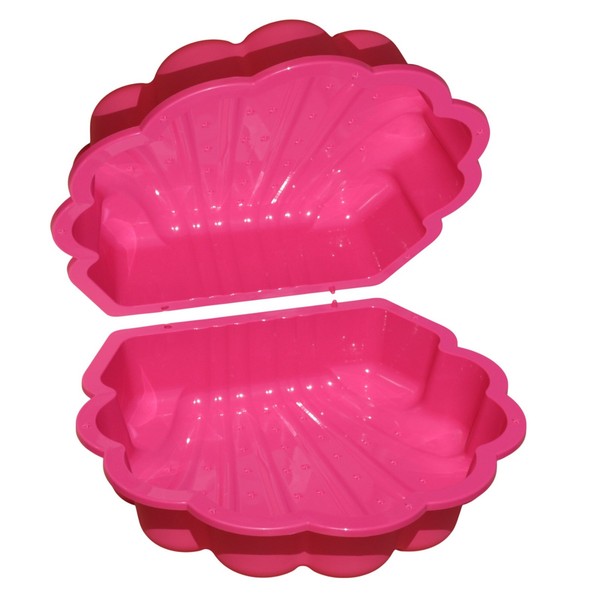 Sand & Wasser Wassermuschel 2-Tlg Sandkasten Sandmuschel Planschbecken Pink Rosa-image