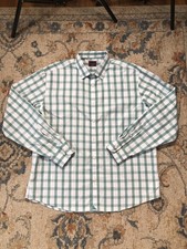 UNTUCKit Shirt Mens XL Green Check Long Sleeve Button Up Wrinkle Free Casual