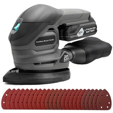 BLUEMARS 20V Cordless Mouse Sander, Mini Detail Sander with Battery & Dust Bag