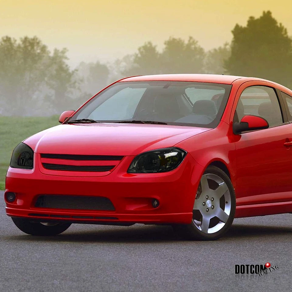 Fits 2005-2010 Chevy Cobalt 2007-2009 Pontiac G5 Smoke Headlights Lamps Assembly - Image 2 of 4