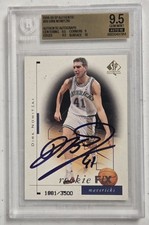 Dirk Nowitzki Signed 1998-99 SP Auth Rookie Card Beckett 9.5 Auto 10 Mavericks. rookie card picture