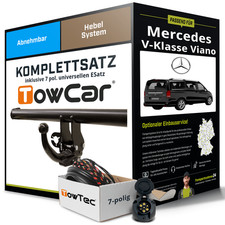 Für MERCEDES V-Klasse Viano W639 Anhängerkupplung abnehmbar +eSatz 7pol uni. 10-