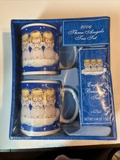 Vintage Three Angels Tea Set 2 Cups New, Package Damaged