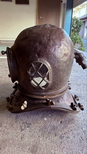 Toa Diving Divers Helmet Cap Brass Vintage Military Kabuto From Japan Used - Picture 4 of 7