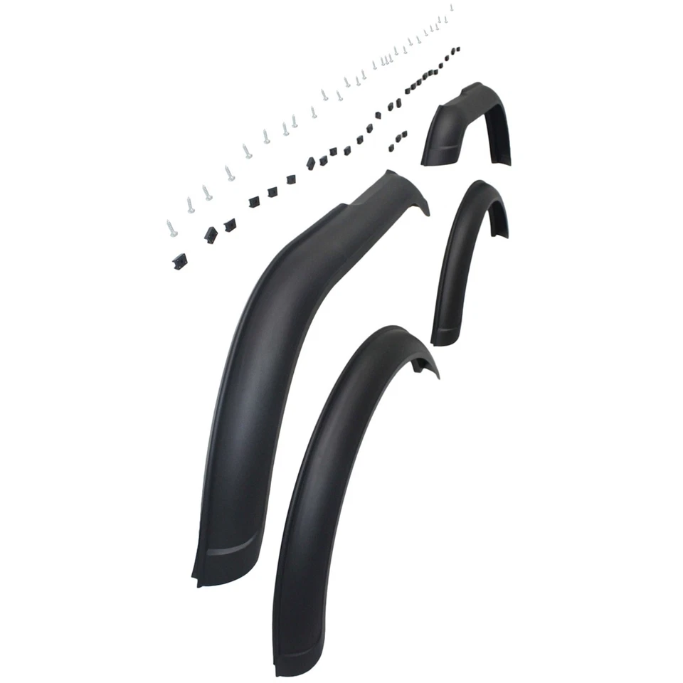 Guardabarros delantero y trasero negro 4 piezas Jeep CJ7 1976-1986 Foto 3 de 4