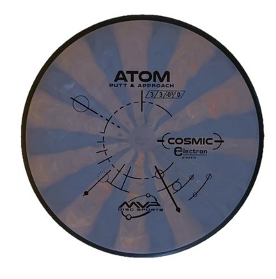 MVP Discs Cosmic Electron Atom Putt & Approach Blue And Pink Swirls 174g