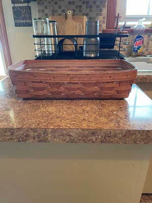 1991 Rectangular Shallow Longaberger Basket with Liner