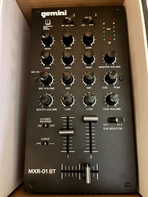 Gemini MXR-01 BT Bluetooth DJ Mixer   Excellent Condition w/ Original Box