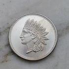 1 oz Indian Liberty Silver Round .999 Fine Bullion 1 Troy Ounce little toning!