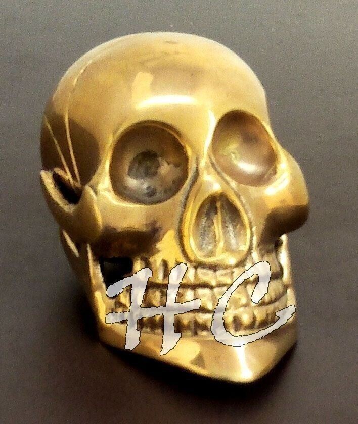 Unique Knob Skull Head Solid Brass Walking Stick … - image 5