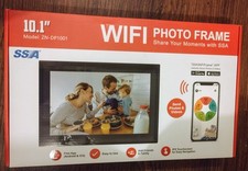 SSA WiFi Photo Frame Digital Picture Frame 10.1", Black Brand New 