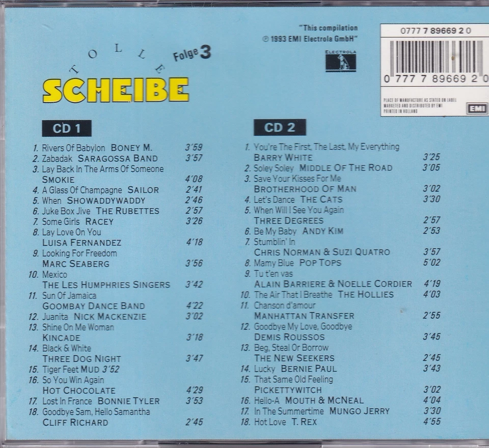 -2224- Tolle Scheibe - Hits der 70er - Folge 3 - Do-CD- nahezu neuwertig - Bild 2 von 4