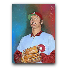 Steve Carlton #21 Art Card Limited 23/50 Vela Signed (Philadelphia Phillies)